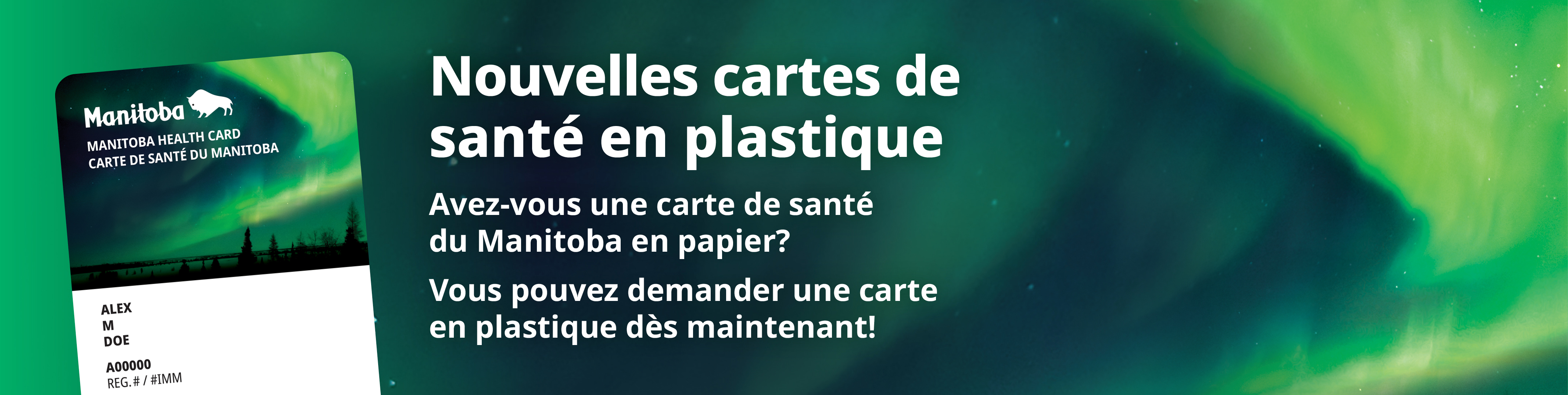 Nouvelles cartes de santé en plastique